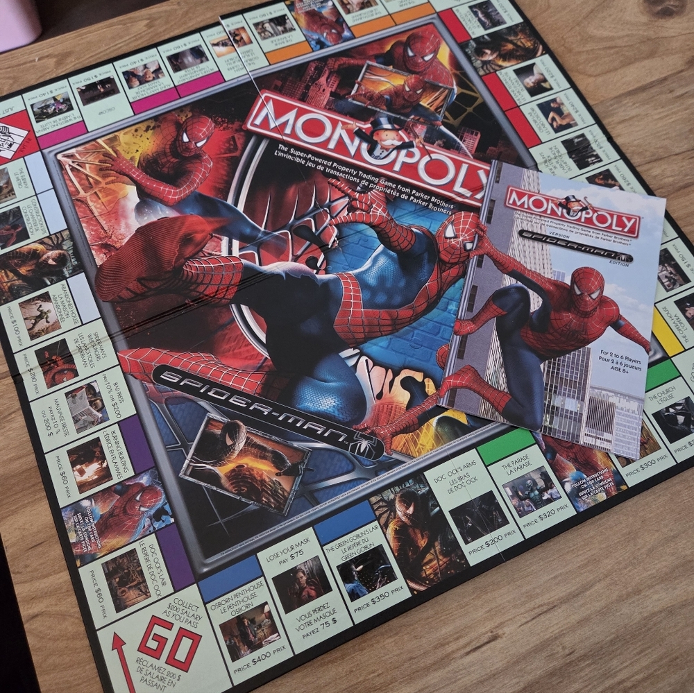 Monopoly Spider-Man Edition Board Game - Picture 3 of 5